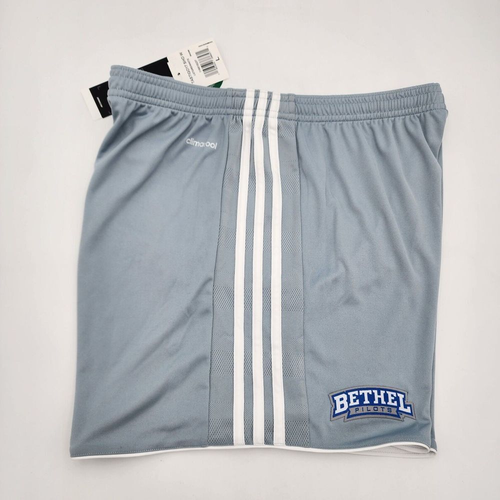 Adidas Bethel pilots Women's L  Shorts‎ BS4269 Light Gray White Climacool NWT